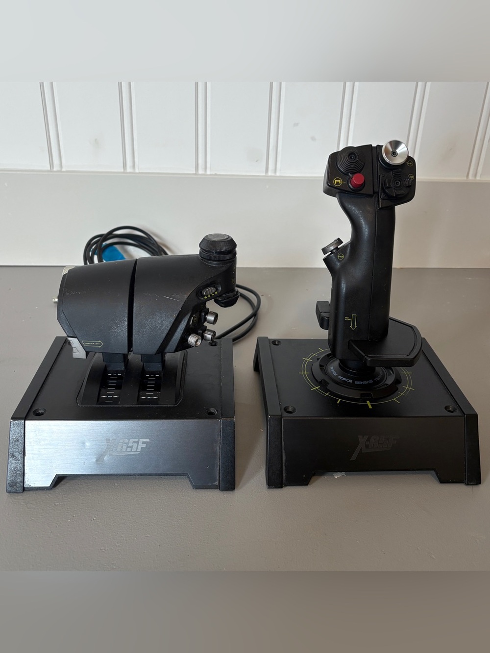 Saitek X-65F Pro Flight Combat Control System HOTAS 44042 PC Throttle & Stick